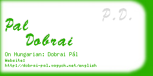 pal dobrai business card