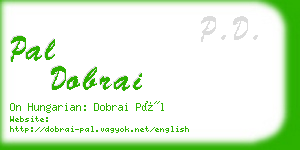 pal dobrai business card